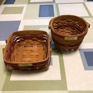 Longaberger 1993-1994 Christmas Collection Baskets